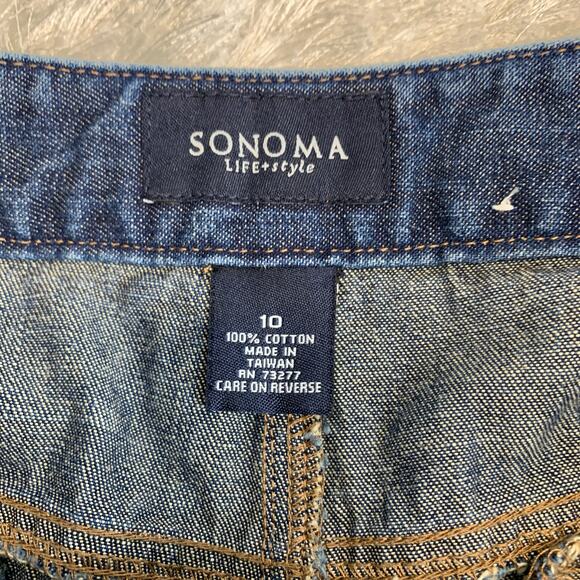 Sonoma Denim Shorts Sz 10 100% cotton - Picture 3 of 3
